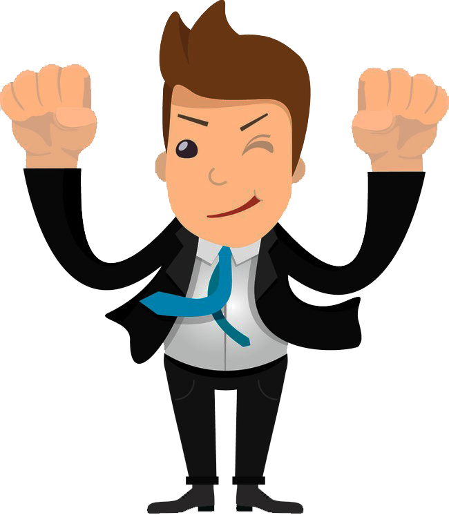 業務 員 卡通 Clipart (650x749), Png Download