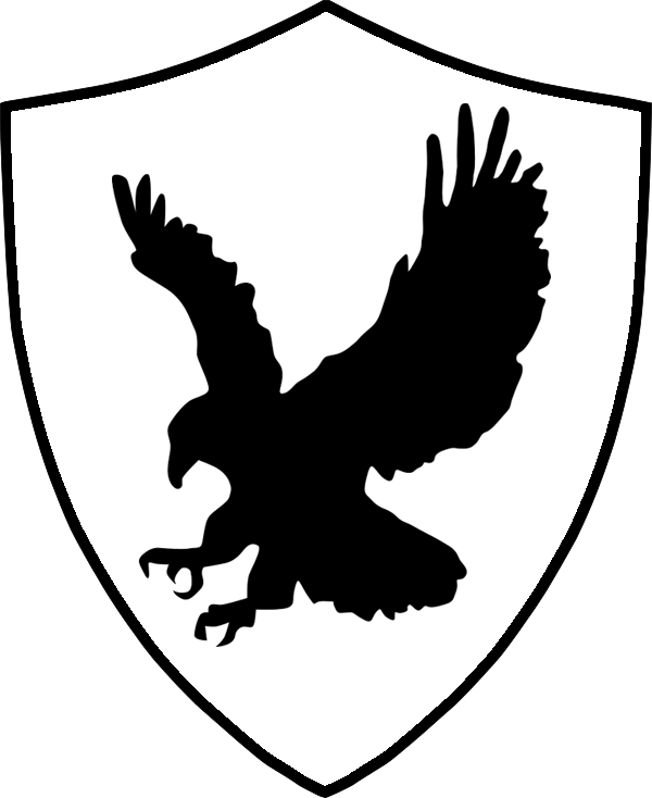 Bald Eagle Stencil Silhouette Clip Art - Blue Eagle Ateneo Logo - Png Download (600x734), Png Download