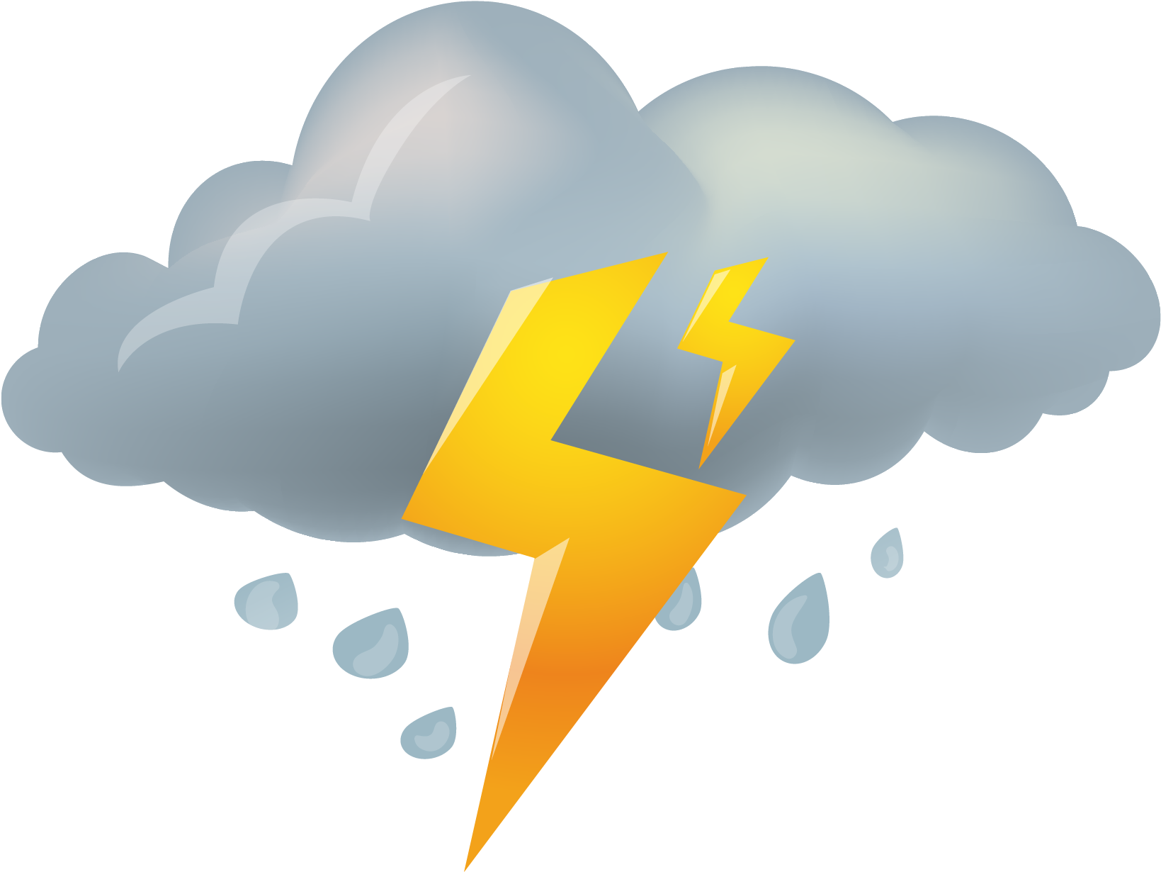 Rainy Weather Icon Material Png Download - Cloudy Weather Icon Png Clipart (1667x1667), Png Download