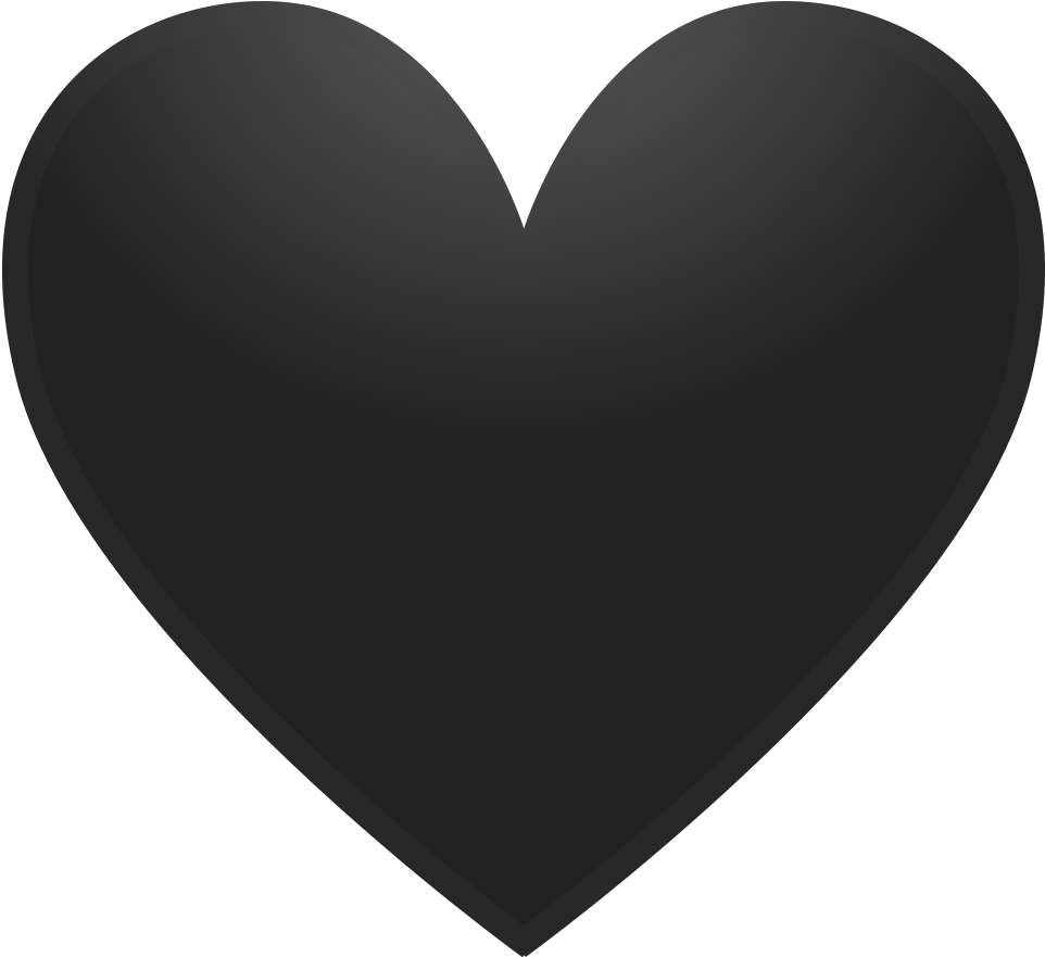 Black Heart Clipart Png Clipart Stock Black Heart Icon - Heart Flat Icon Png Transparent Png (1024x1024), Png Download
