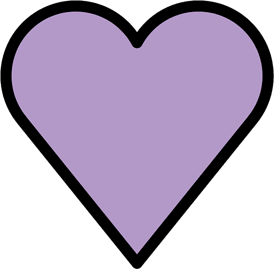 Purple Heart Emoji Clipart - Heart - Png Download (800x800), Png Download