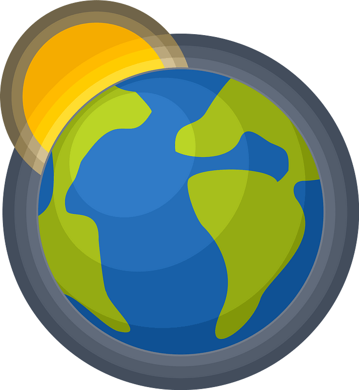 Planet Earth Sun Clipart - Planeta Tierra Y El Sol - Png Download (736x800), Png Download