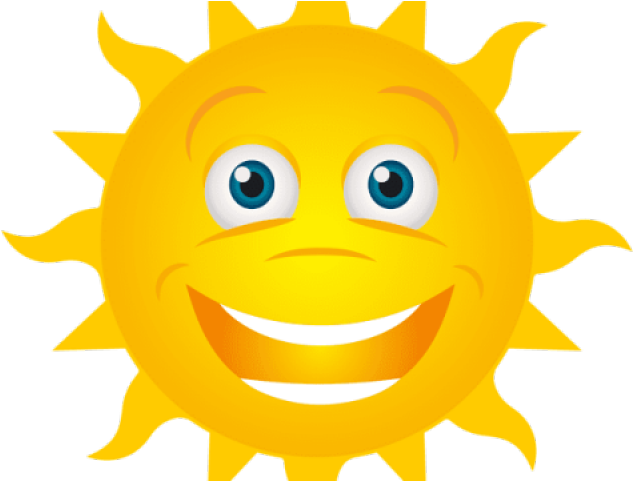 Smiling Sunshine Clipart - Smiling Sun Png Transparent Png (640x480), Png Download