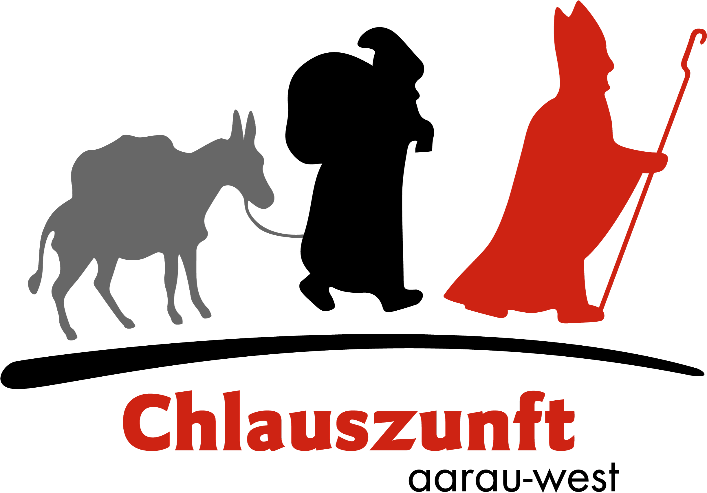 Chlauszunft Aarau-west - Silhouette Clipart (3193x2000), Png Download
