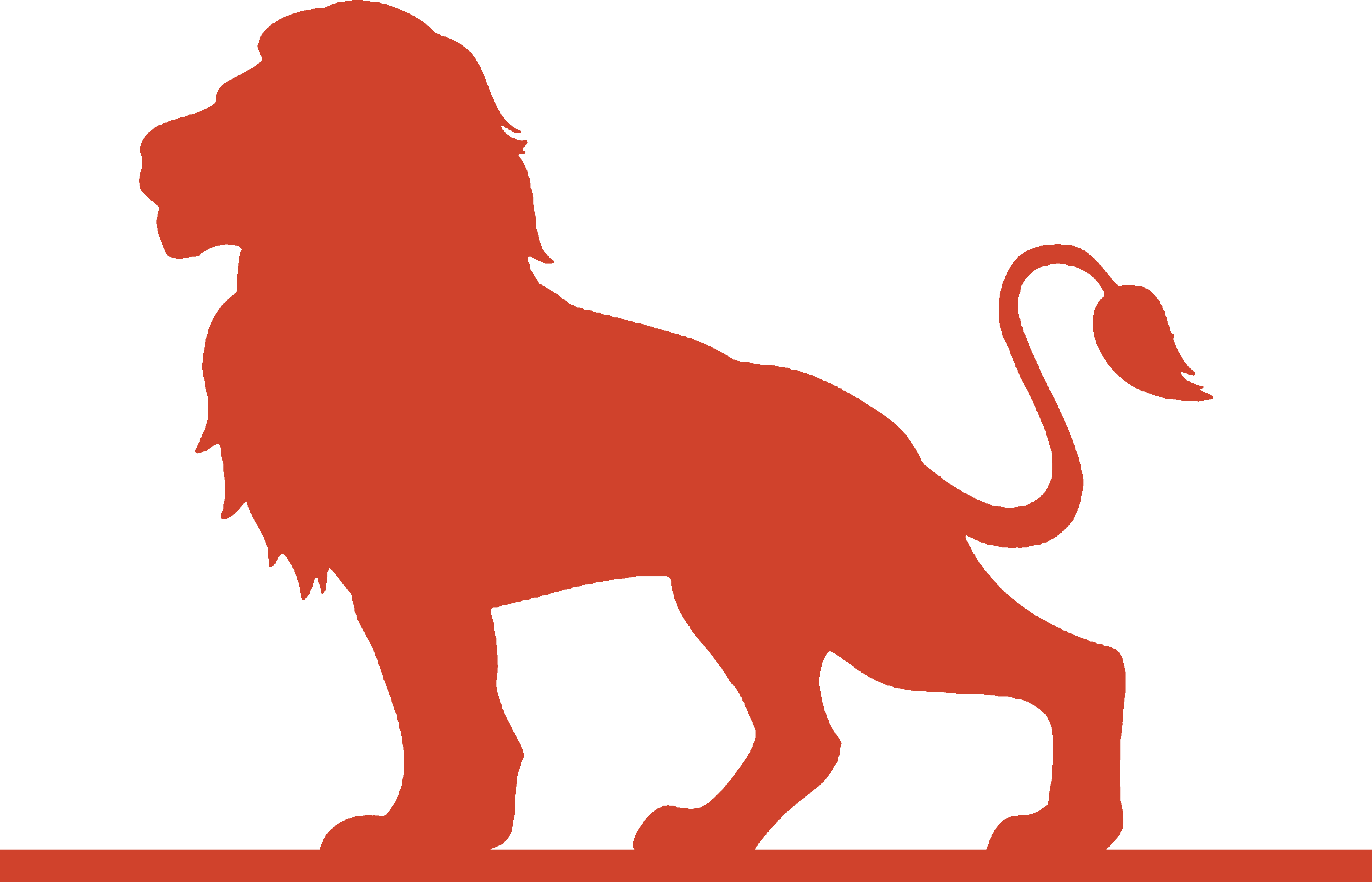 Lion Poster Silhouette - Lion Silhouette Clipart (5120x5120), Png Download