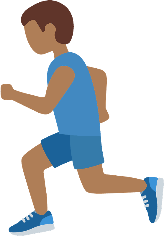 Man Running Emoji Clipart - Personne Qui Court - Png Download (800x800), Png Download