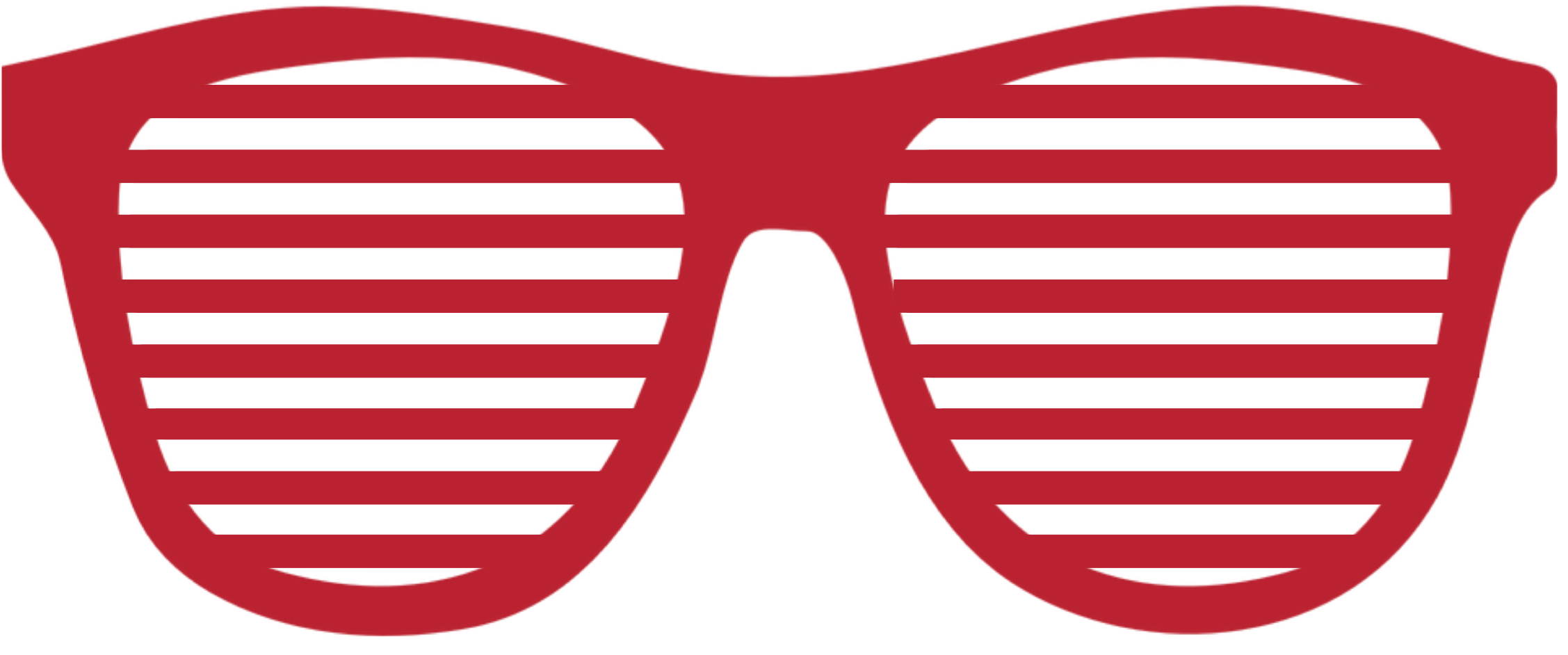 Transparent Shades Clipart - Shutter Shades Clip Art - Png Download (2255x942), Png Download