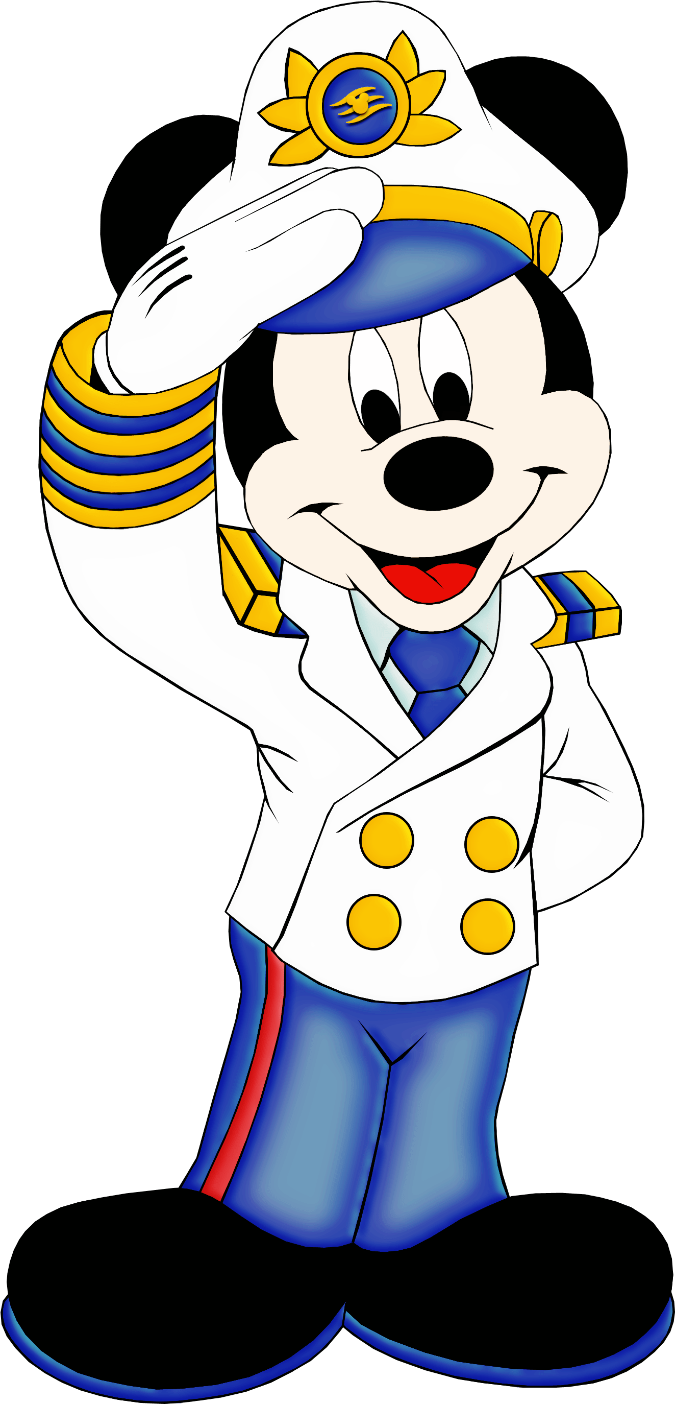 Transparent Mickey Mouse Clubhouse Clipart - Disney Cruise Captain Mickey - Png Download (1323x2749), Png Download