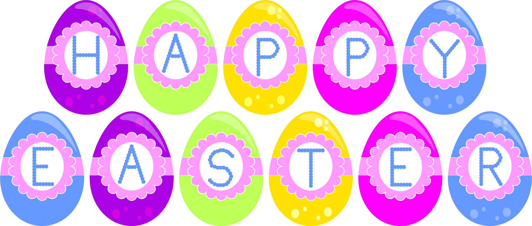 Stormdesignz Stormdesignz - Transparent Background Happy Easter Clipart - Png Download (1701x724), Png Download