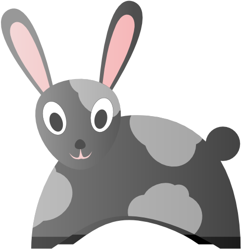 Vector Rabbit Abstract - Rabbit Clipart (555x555), Png Download