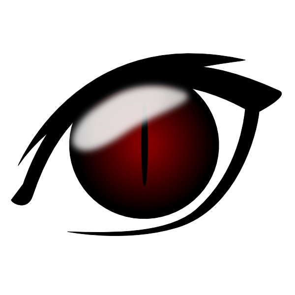 Angry Red Eye Png Clipart (600x600), Png Download