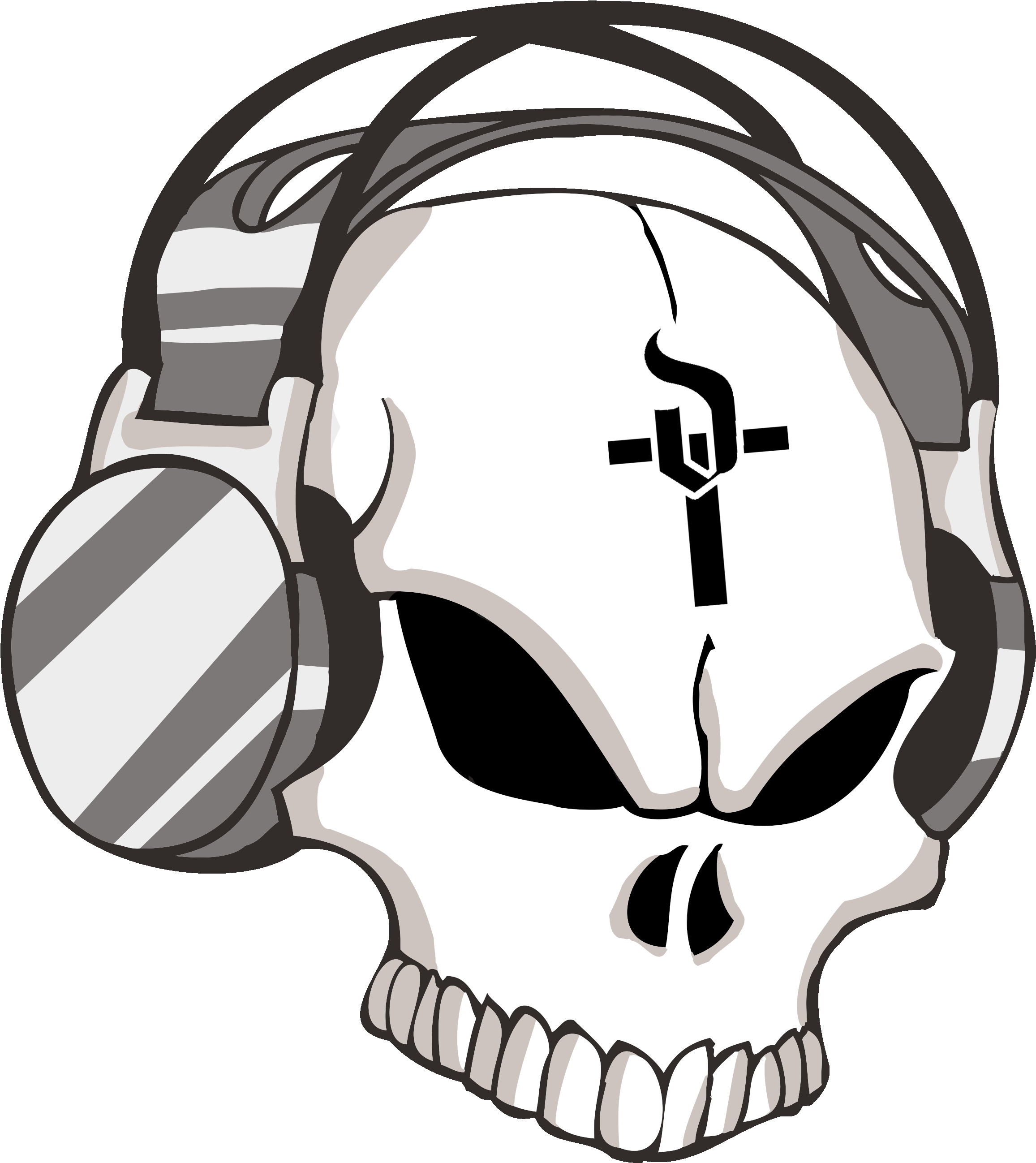 Skull Clipart (2496x2838), Png Download