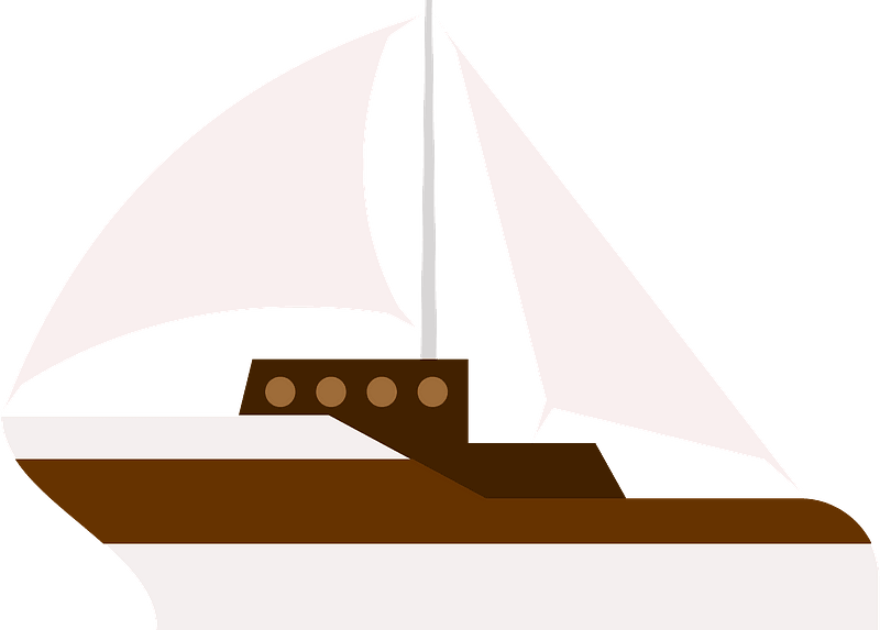 Sailboat Clipart - Sail - Png Download (800x573), Png Download