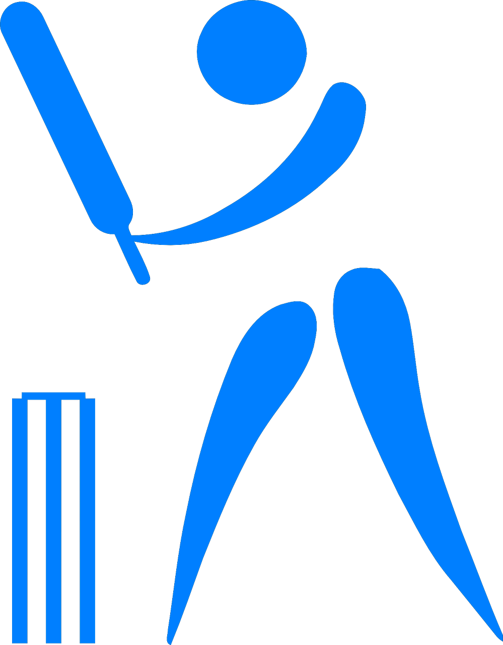 Cricket Bat And Ball Hd - Cricket Images Cartoon In Hd Clipart (999x1280), Png Download
