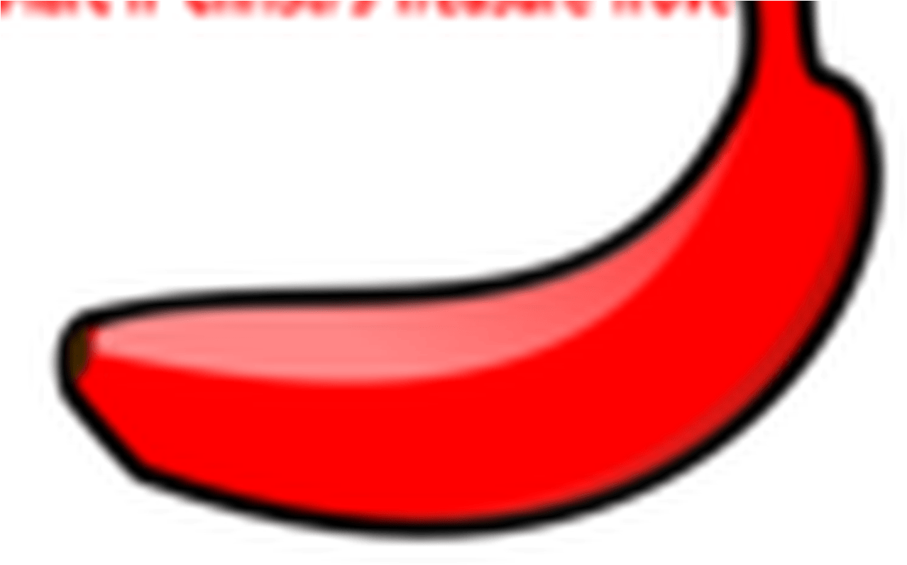 Banana Outline Clip Art At Clkercom Vector Clip Art - Png Download (1368x855), Png Download