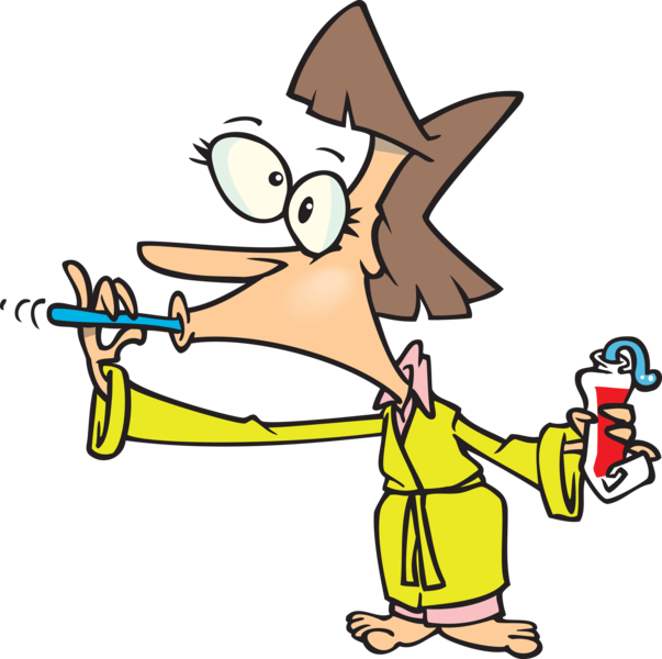 Do Things On Auto-pilot - Cartoon Clipart (603x600), Png Download