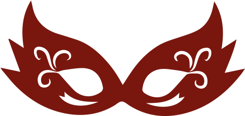 Masquerade Mask Silhouette Clipart (800x800), Png Download
