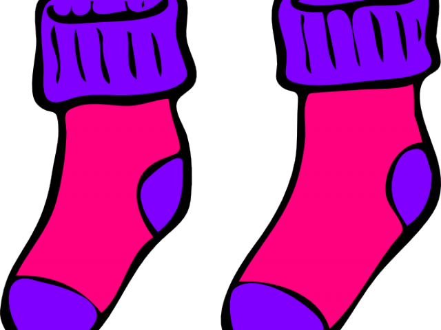 Cliparts Socks - Socks Cartoon Transparent Background - Png Download (640x480), Png Download