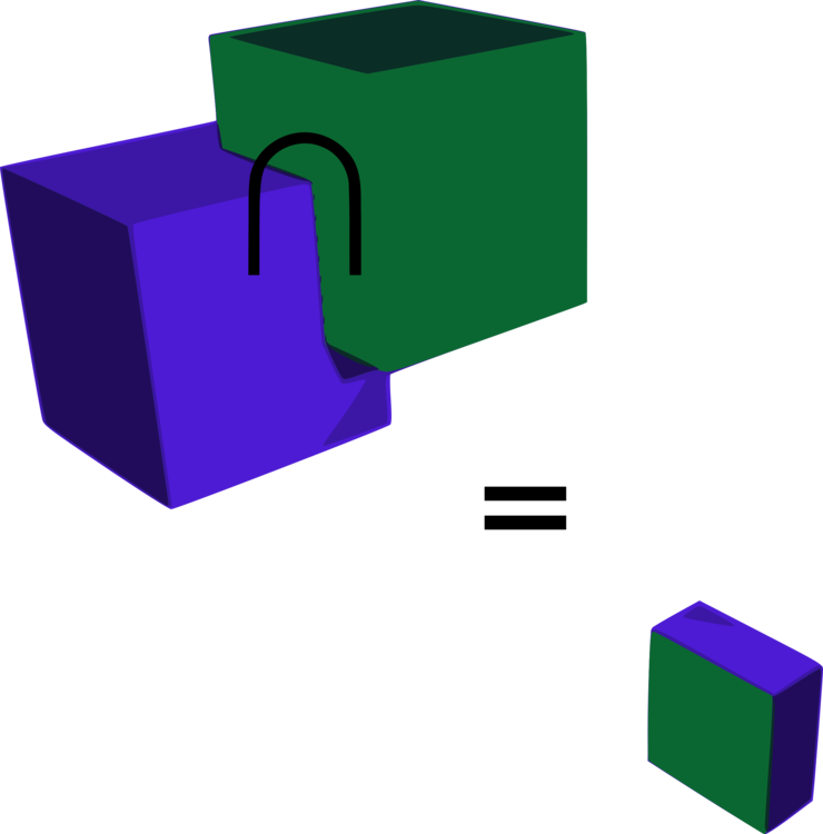 Intersection Of Two Cubes Clipart Png Transparent Png (592x600), Png Download