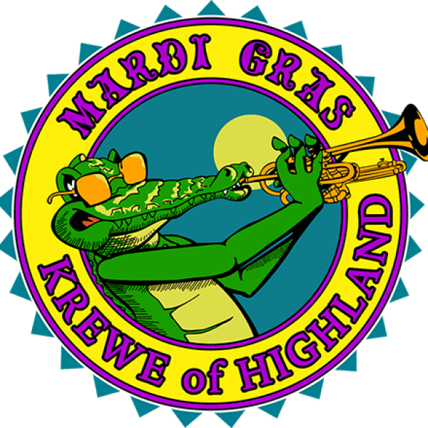 Parade Entry - Krewe Of Highland 2018 Clipart (600x600), Png Download