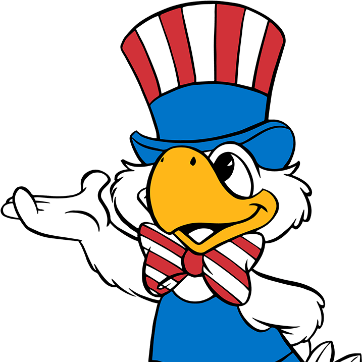 Sam Cropped - Sam The Olympic Eagle 1984 Clipart (780x716), Png Download