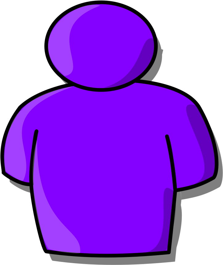 Purple People Cliparts - Purple Avatar - Png Download (604x720), Png Download