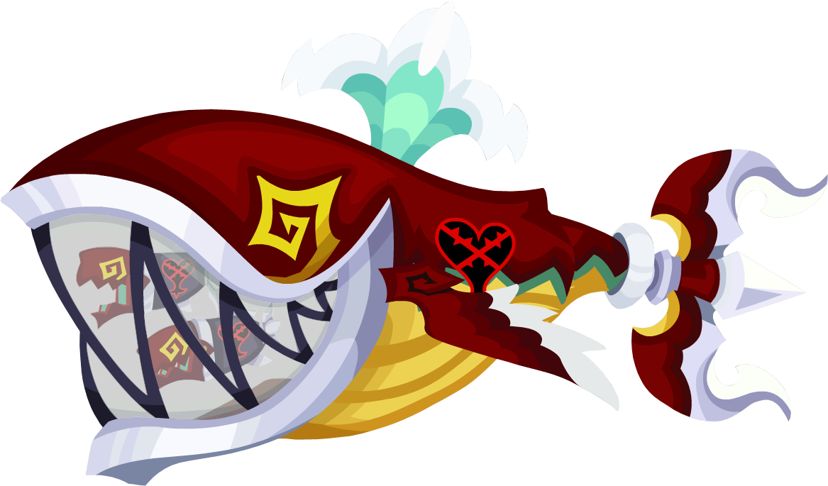 R Trident Anchor - Kingdom Hearts Unchained X Heartless Clipart (1288x768), Png Download