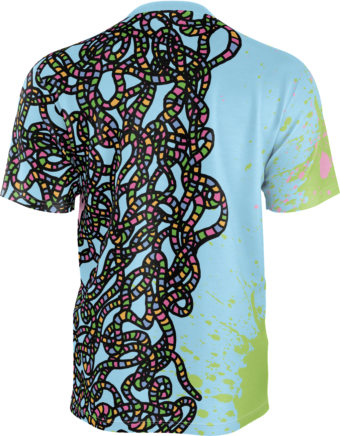 Tangled Mens Horny T-shirt Blue - Active Shirt Clipart (1600x1600), Png Download