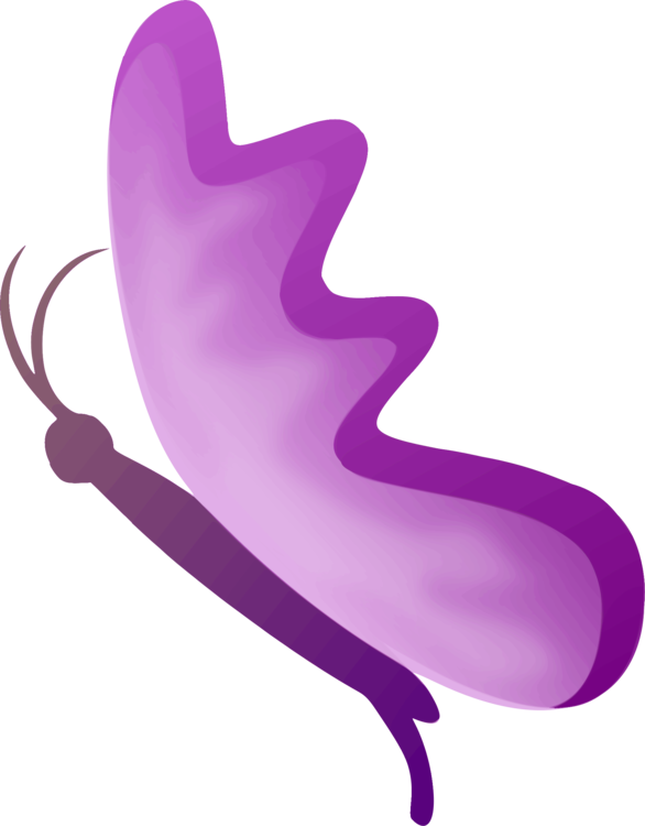 Butterfly Rainbow - Clip Art - Png Download (586x750), Png Download