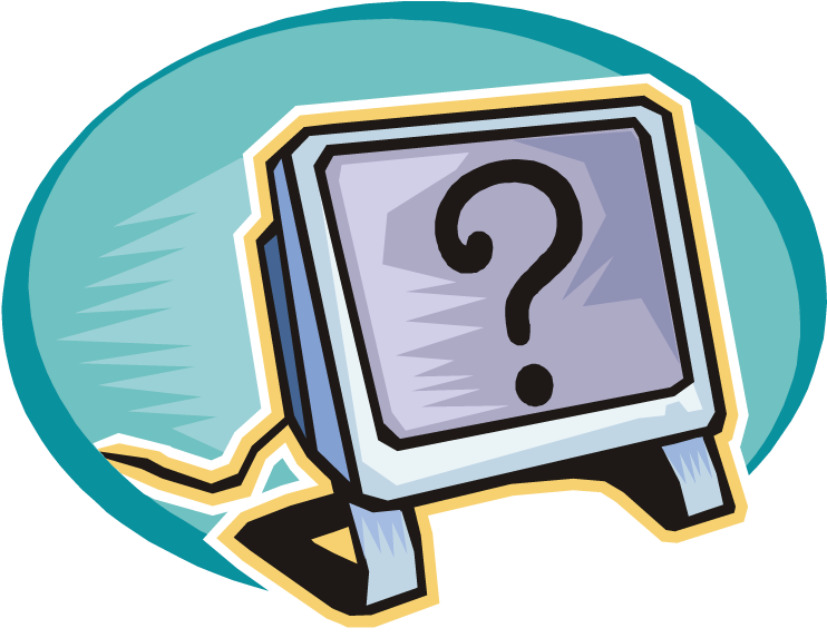 Use The Top Navigation To Go Back To Any Pages > - Computer With Question Mark Clipart (750x575), Png Download