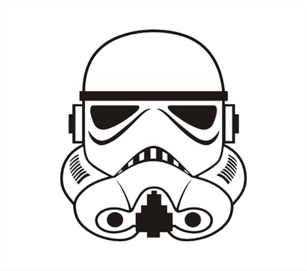 Trooper Accessories - Stormtrooper Santa Claus Clipart (600x530), Png Download