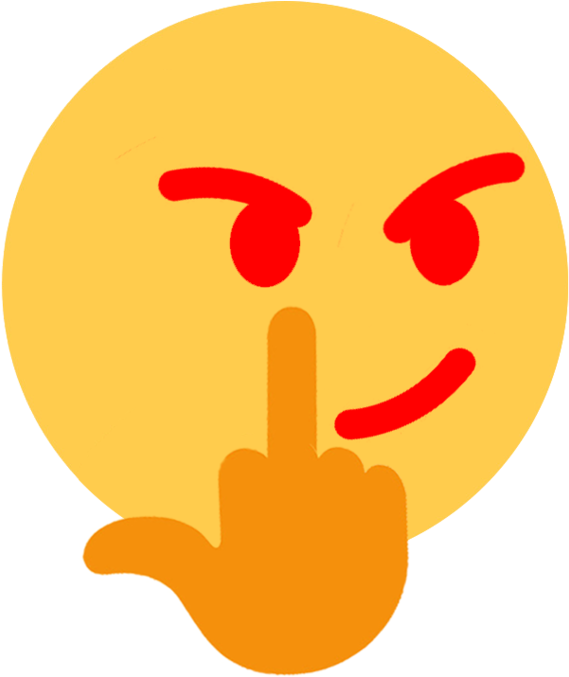 Yellow Orange Smile Emoticon - Emoji Angry Fuck U Clipart (680x676), Png Download