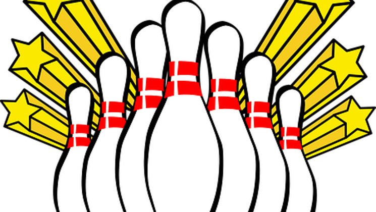 Clip Library Family Fun Bowling Event - Ten Pin Bowling Clip Art - Png Download (745x420), Png Download