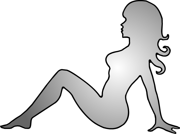 Trucker Girl Vector - Mudflap Girl Clipart (757x564), Png Download
