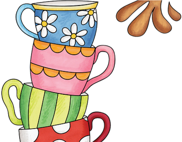 Tea Clipart Colorful Coffee Mug - Tea Cups Clip Art - Png Download (640x480), Png Download