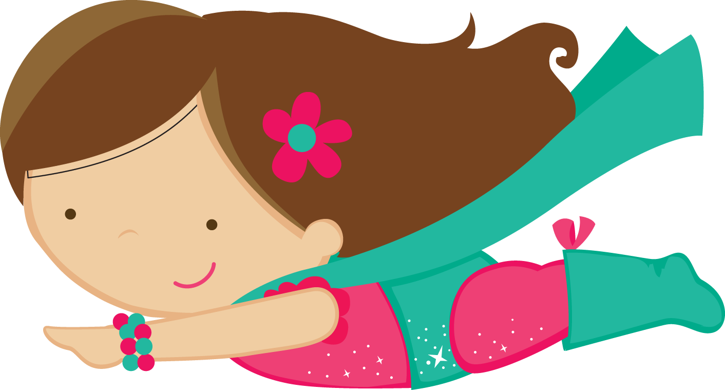 Superheroes, Clip Art, Birthday Ideas, Dolls, Silhouette - Flying Supergirl Personalized Placemat - Png Download (1412x759), Png Download