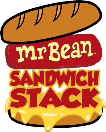 Mr Bean Sandwich Stack - Blast Entertainment Ltd Mr Bean Clipart (1099x431), Png Download