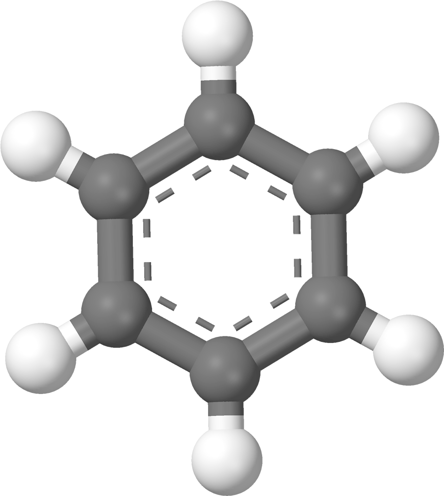 A - Benzene 3d Clipart (995x1100), Png Download