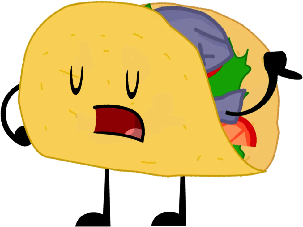Taco Pose - Battle For Dream Island Taco Clipart (980x734), Png Download