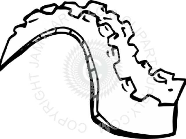 Tail Clipart Alligator - Alligator Tail Clipart Black And White - Png Download (640x480), Png Download