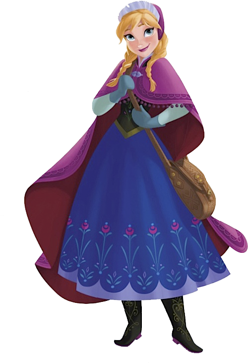 Frozen Anna Clipart - Disney Princesses With Braids - Png Download (563x777), Png Download