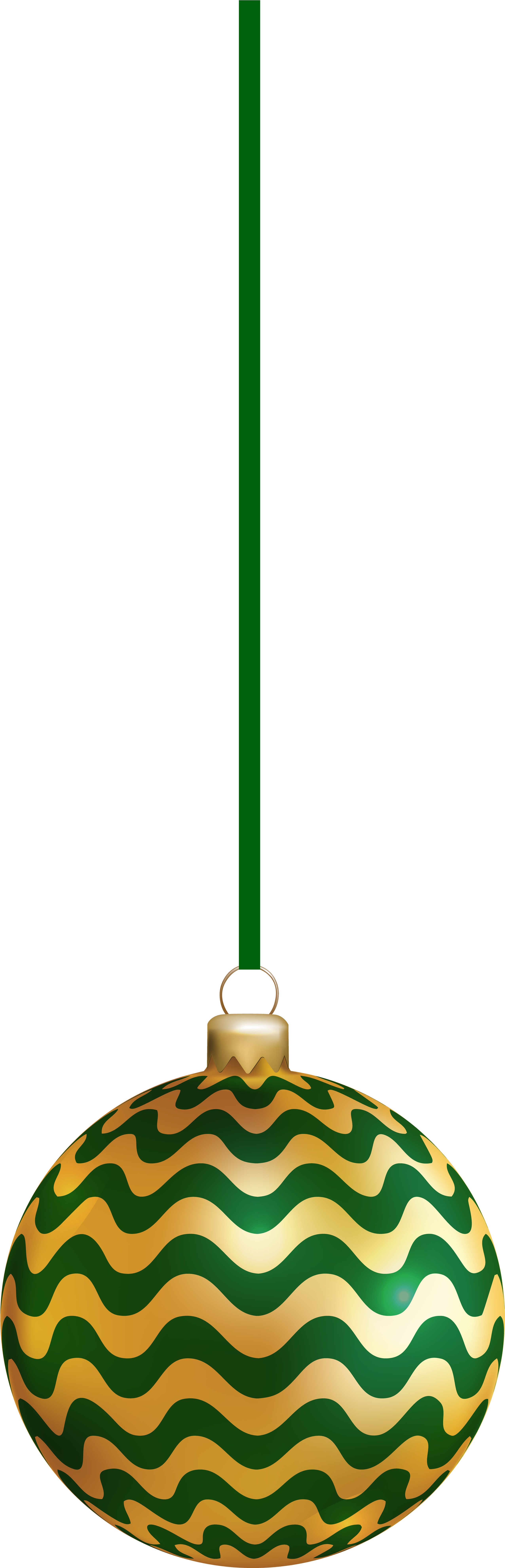 Christmas Ornament Green Deco Clip Art - Clip Art - Png Download (2624x8000), Png Download