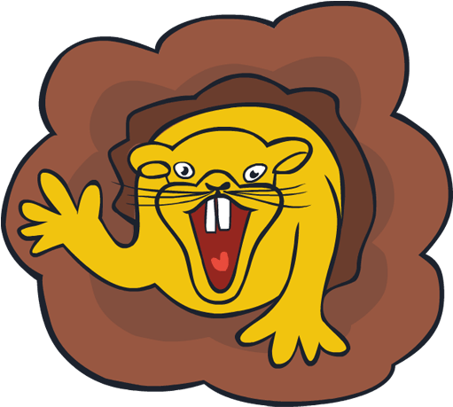 Clip Art Weird Groundhog Day Burrow Rodent Animal - Burrow - Png Download (600x630), Png Download