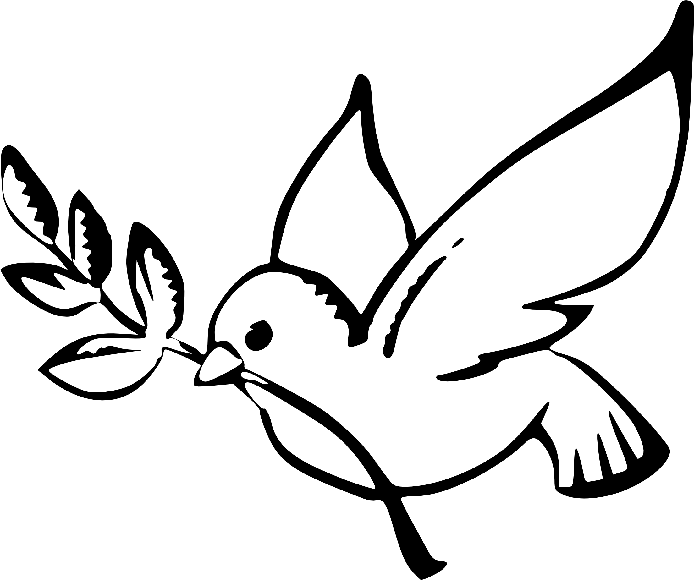 28 Dec 2017 - Peace Dove Clipart (1979x1649), Png Download