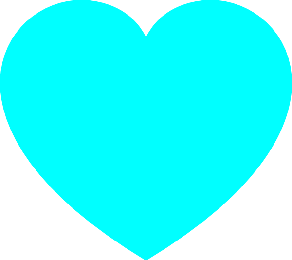 Blue Heart Clip Art - Light Blue Love Heart - Png Download (600x534), Png Download