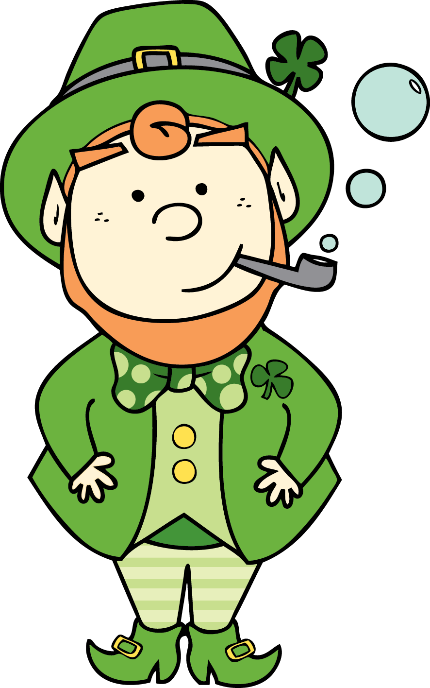 Clip Art - Duende De San Patricio Para Colorear - Png Download (886x1416), Png Download
