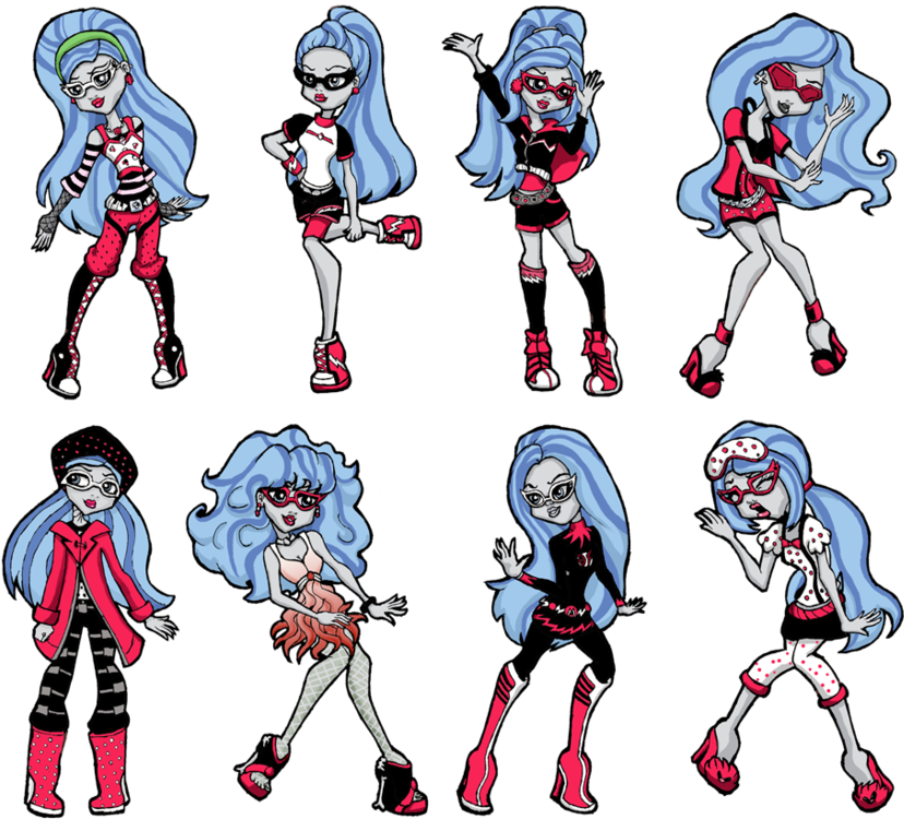 Rainy Day Monster High Dolls - Frankie Stein Fan Art Clipart (900x791), Png Download