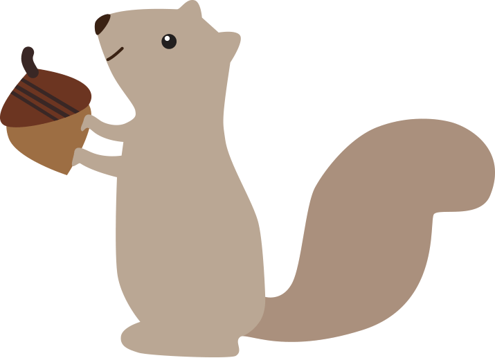 Cute Animals Woodland Clipart Set Clip Art Department - Transparent Background Cute Squirrel Clipart - Png Download (715x517), Png Download