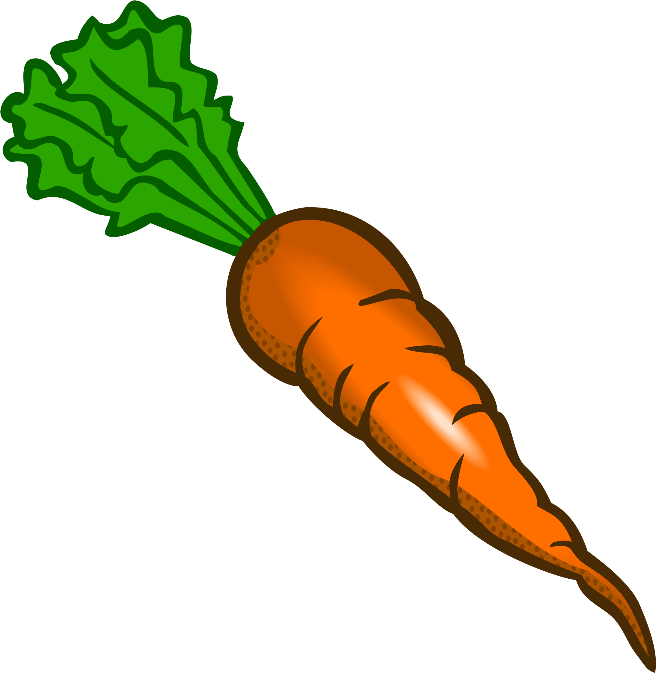 Top Carrot Clip Art Free Clipart Spot Png On Clipart - Dibujo De Zanahoria Transparent Png (2342x2400), Png Download