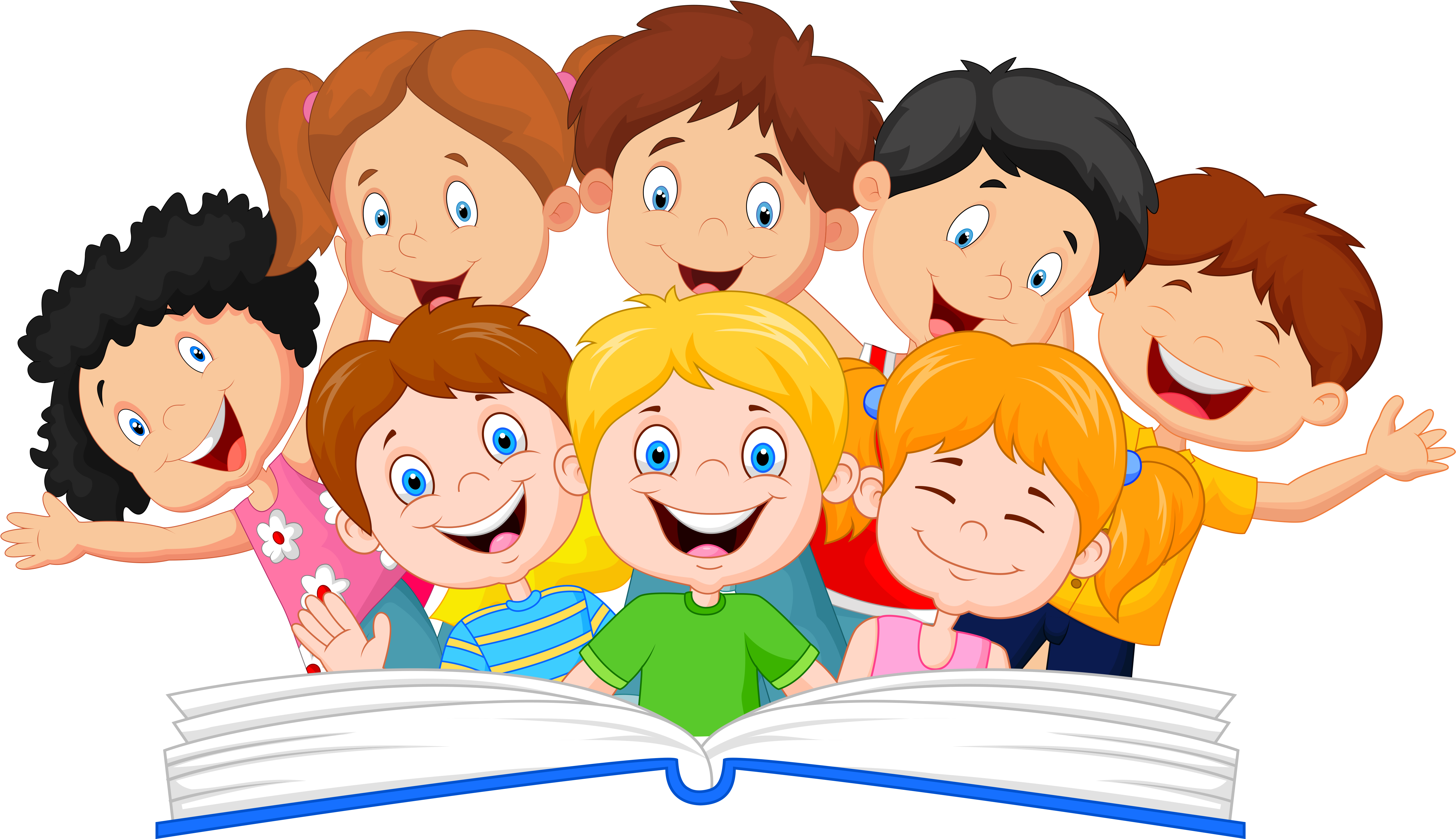 Download Kids Reading Clipart Children Reading Clipart Png Download